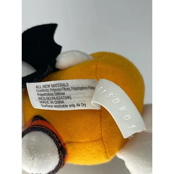 Halloween Hello Kitty 7” 2013 Plush Bat Shirt & Wings, Jakks Pacific Sanrio - Picture 7 of 9